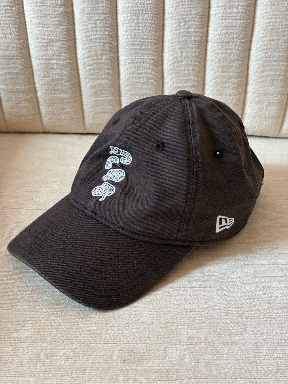 New Era 9TWENTY NBA Black Snake Embroidered Strapback Hat Dad Cap OSFM